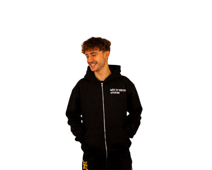 Tooth For Tooth Black Zip Hoodie