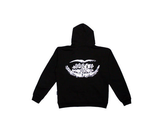 Tooth For Tooth Black Zip Hoodie