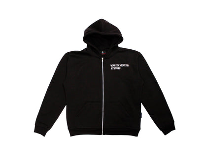 Tooth For Tooth Black Zip Hoodie